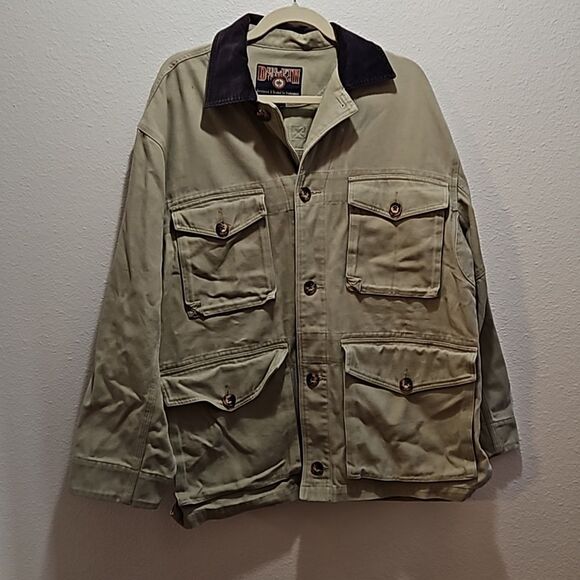 Mens Deluth trading co heave weight shirt, tan  large - Picture 1 of 7
